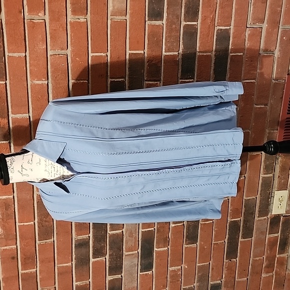 KORET size 14 button down blouse in powder blue - Picture 2 of 7